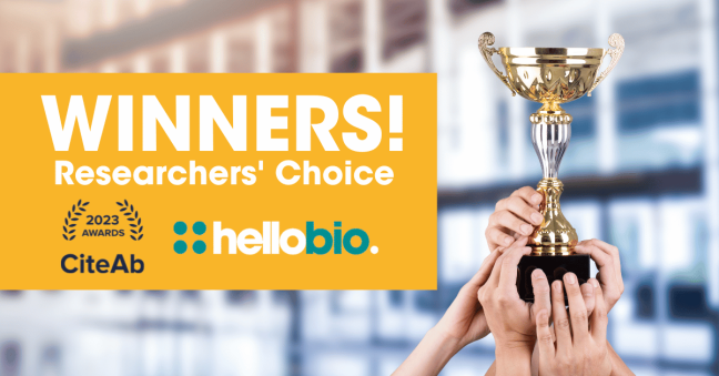 We've been named Researchers’ Choice in the 2023 CiteAb Awards!
