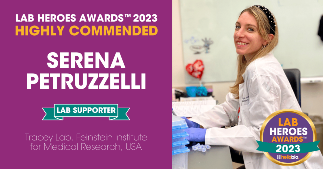 Meet Our Lab Heroes Awards™ 2023 Highly Commended Nominees: Serena Petruzzelli