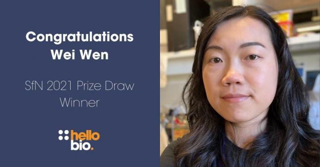 Meet our SfN 2021 Prize Draw Winner Wei Wen