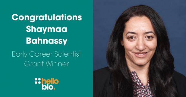 Meet our Early Career Scientist Grant Winner Shaymaa Bahnassy