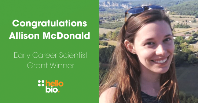 Meet our Early Career Scientist Grant Winner Allison McDonald