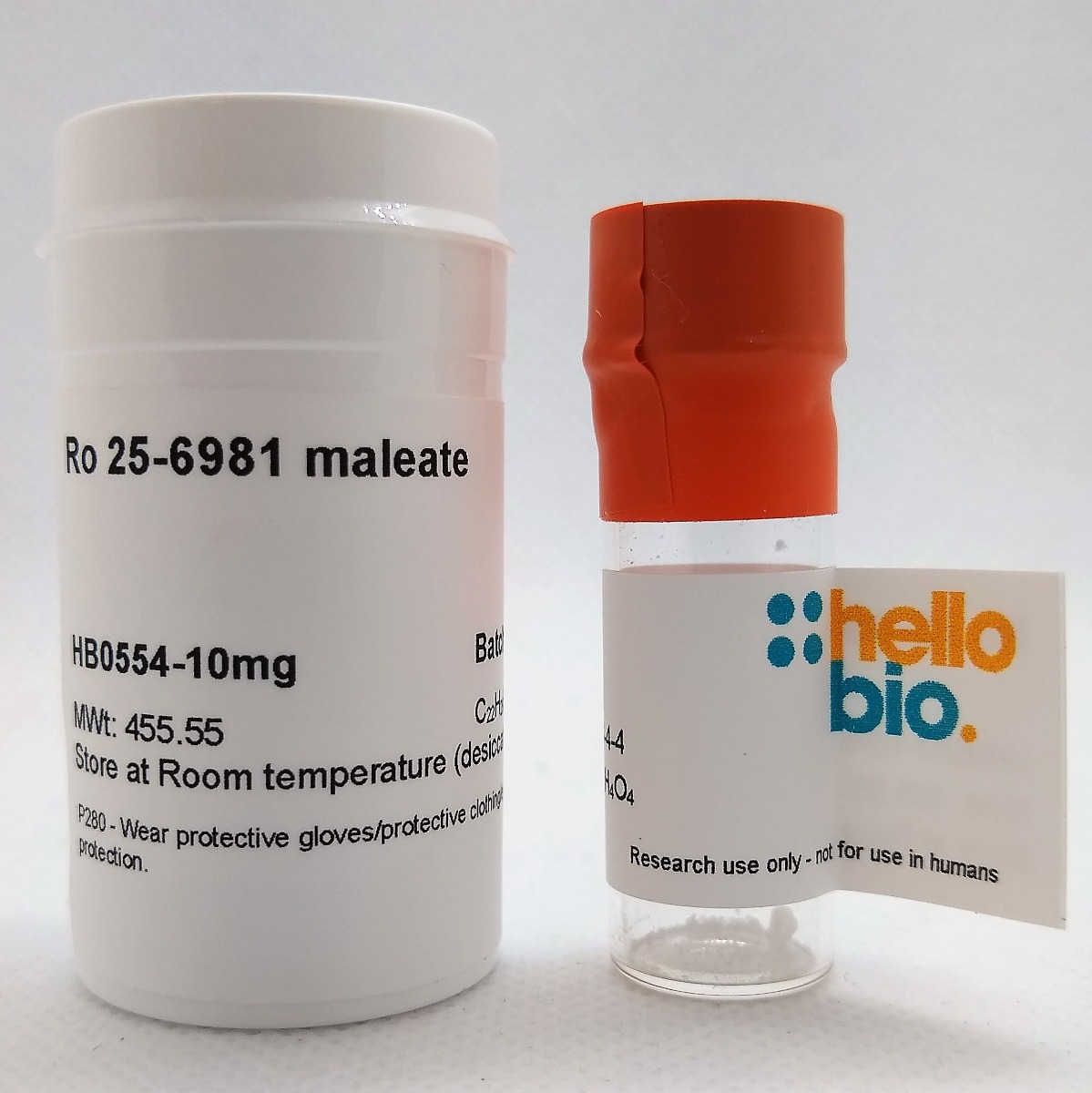 Ro 25-6981 maleate product vial image | Hello Bio