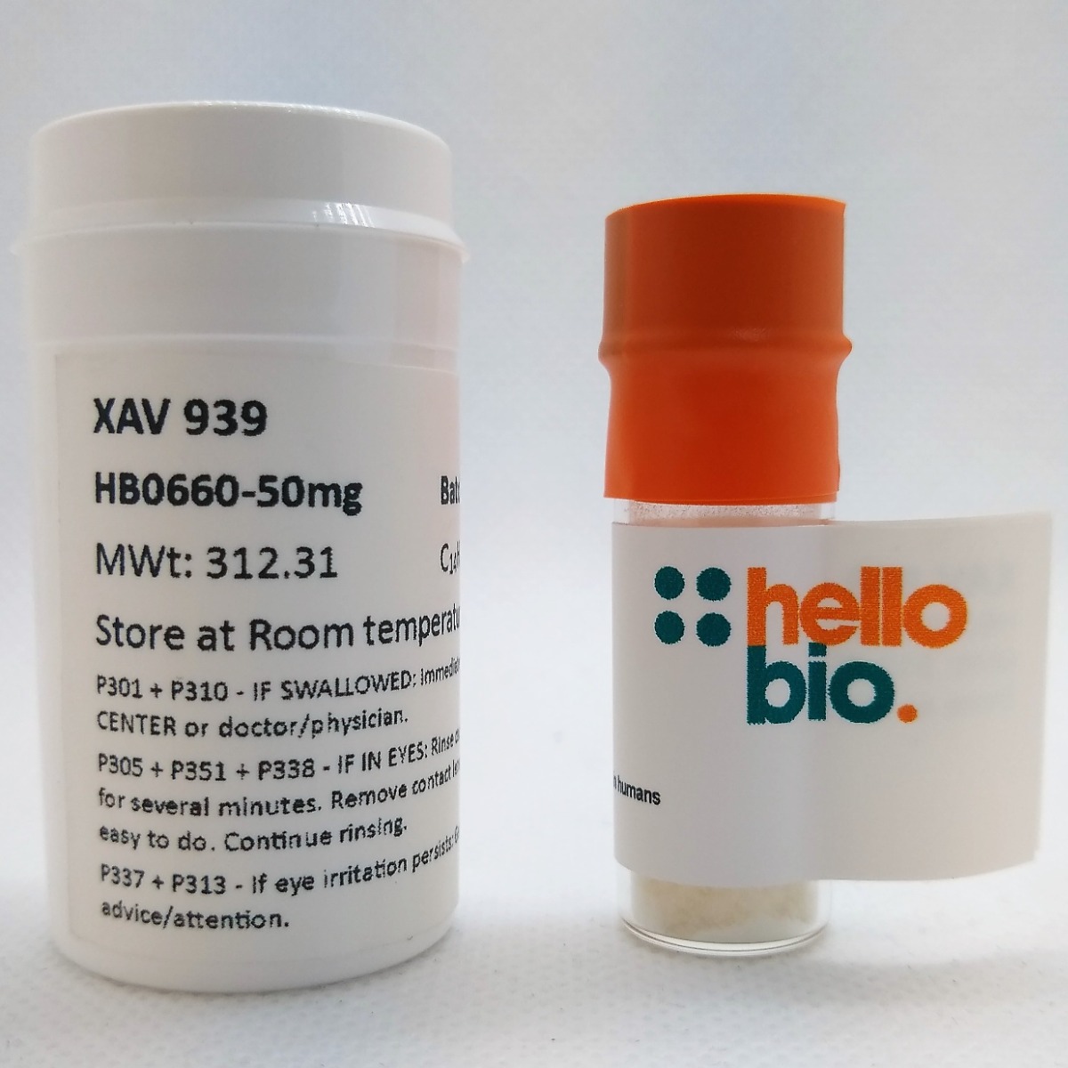 XAV 939 product vial image | Hello Bio