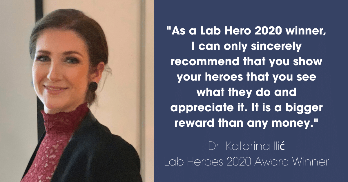 Lab Heroes Awards 2020 winner