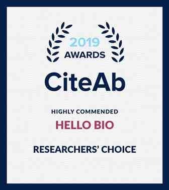 Hello Bio is Highly Commended in CiteAb Awards 2019 Hello Bio is Highly Commended in CiteAb Awards 2019